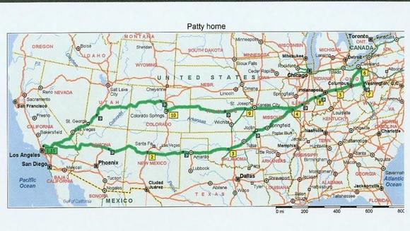 Whole trip map