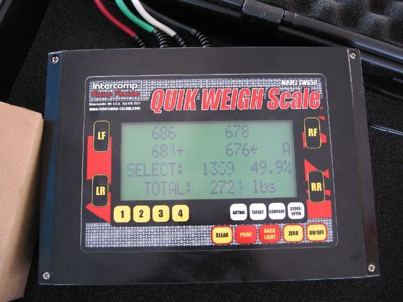 Track Spec wet weight