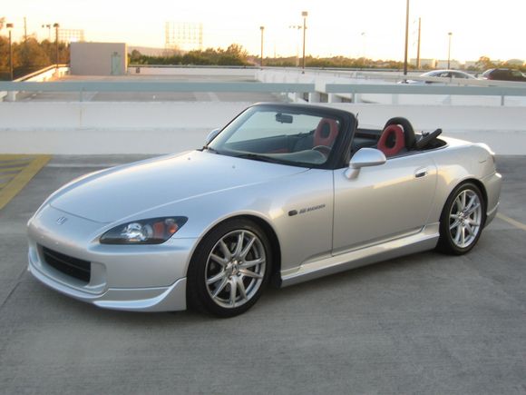 front angle, top down