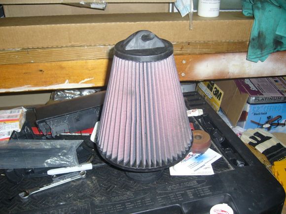 SS knob height-K&amp;N air filter-Alpine monitor w bezel 003.jpg