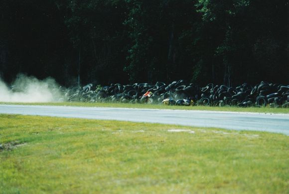 Me and my Aprilia RS250 (during the crash...lol)