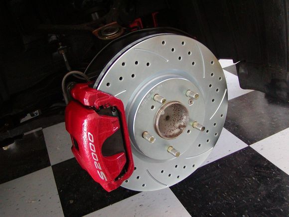 Right front rotor installed