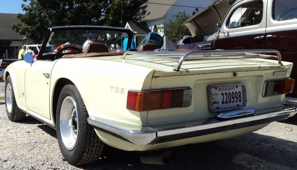 Now I know where to look for rust on a TR6

