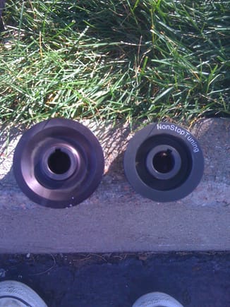 Non Stop Tuning 65mm vs Stock Pulley