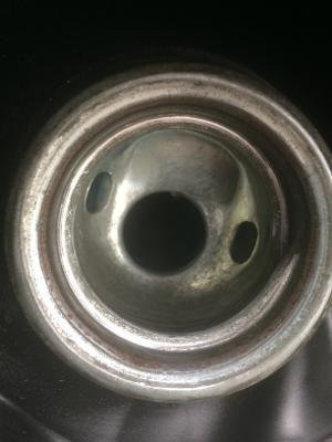 The end metal need to be clean. I do more by cleaning one inch inside from the top. Then use a long lasting lubricator film. Need just very little to help vacuum the gas tank when is closed. Must hear one click.