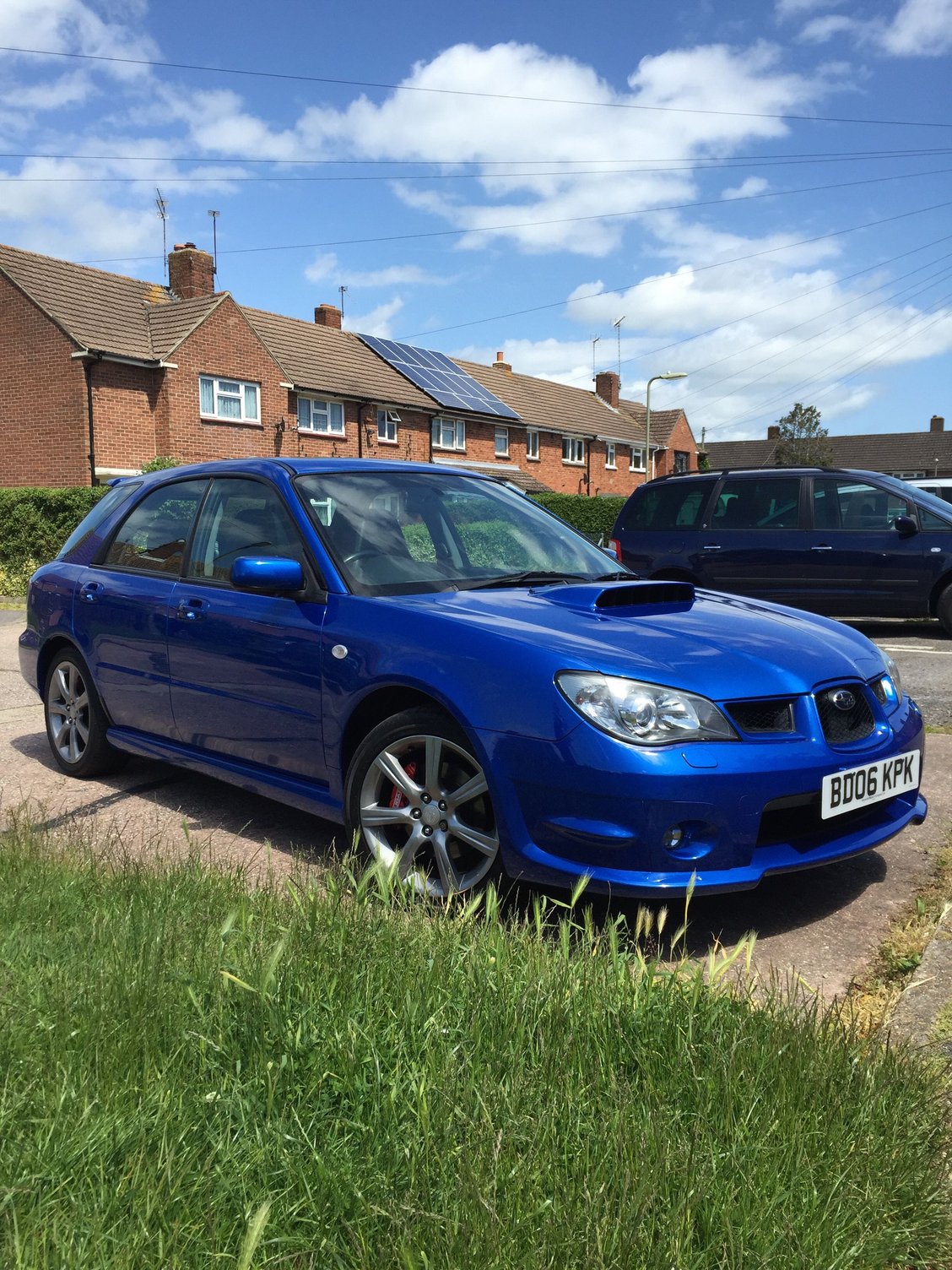 Hawkeye STI JDM front wings on UK WRX HATCH Subaru