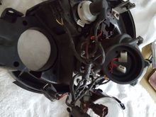 Striped down lamp unit to recive mew lights.