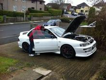 welshie and simon (JGM) having simtek installed