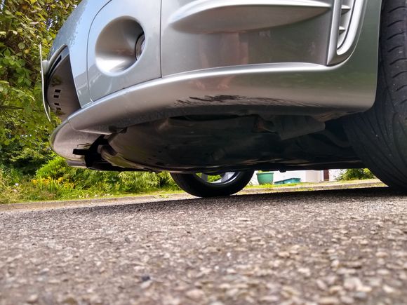 Graze on underside of bumper.