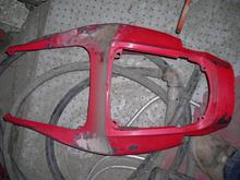 tail section 600rr   i fiberglass off the vents just needs to be finished and painted   also was cut for a 12 bar