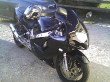 my gsxr, I've un-lowered it since then, previous owner was more into drag than stunting.