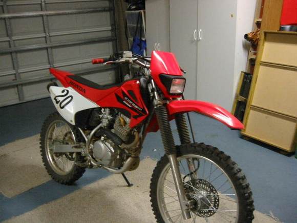 My bike in the garage.. kinda old but hey she looks nice right