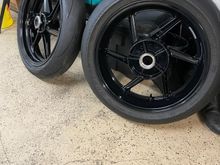 Powdercoating.  