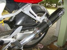 I went with carbon fiber to match the exhaust that was already on the bike.
