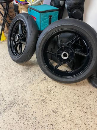 Powdercoating.  