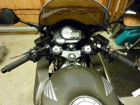 Apex bars installed after fairing shim &amp; cut