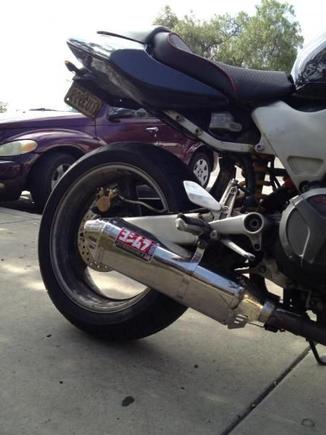 Single exhaust conversion.