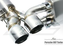 Fi Exhaust for Porsche 997 Turbo – Silver Quad Tips.