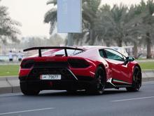 Sweet Lamborghini Huracan Performante cruising on the Doha Corniche in Qatar. Other beautiful ray of supercars were also seen. Thanks to Maaz Mansoor.