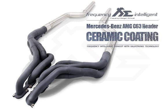 Fi Exhaust for Mercedes-Benz W204 C63 - Ceramic Coatin Header.