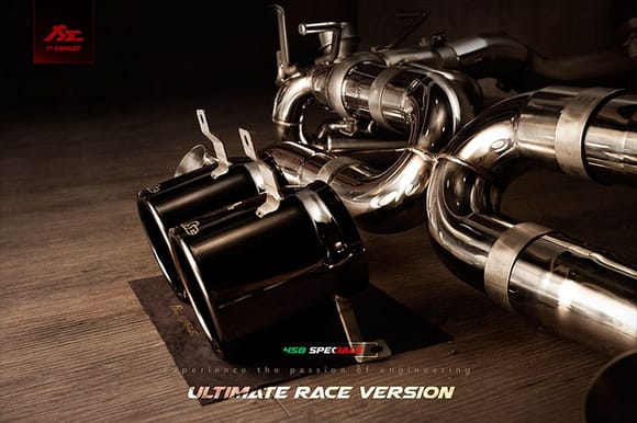 Fi Exhaust for Ferrari 458 Speciale (Ultimate Race Version) – valvetronic muffler.