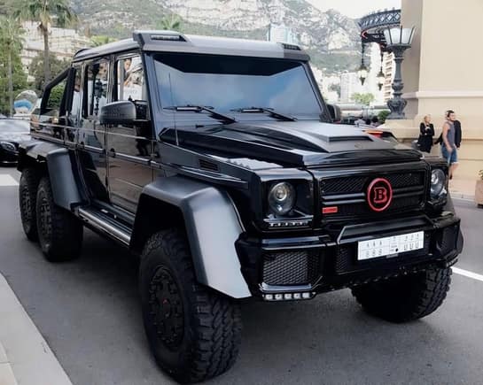 Sick Saudi Brabus G500 4x4 spotted throughout Monaco and Cannes, France.