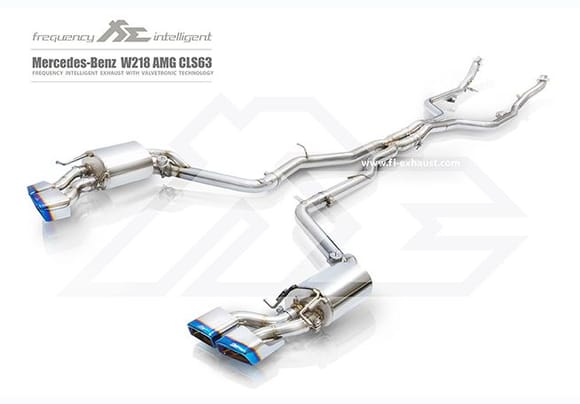 Fi Exhaust for Mercedes-Benz AMG W218 CLS63 - Full Exhaust System