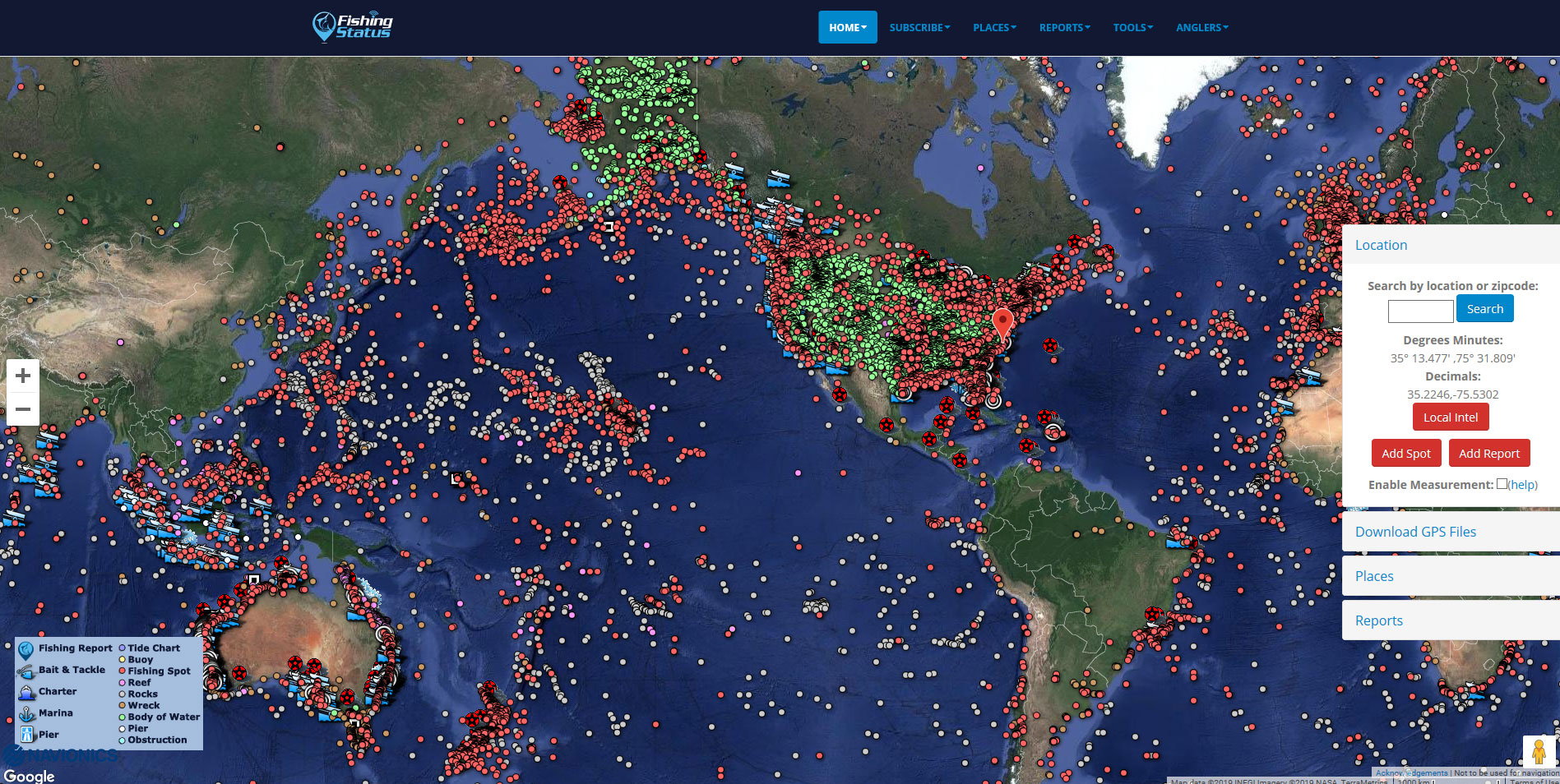 fishing planet walleye locations map