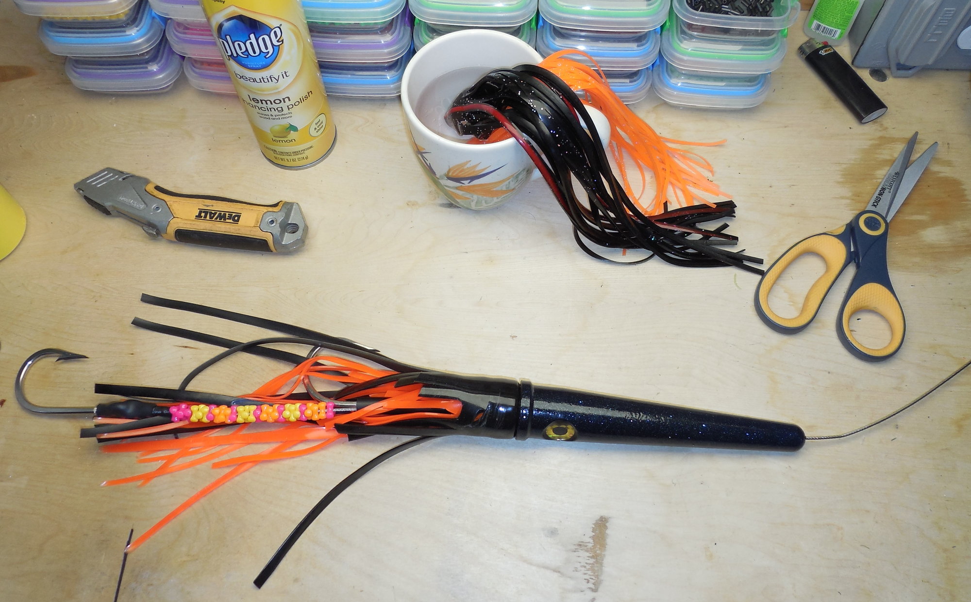 Fishing Lures, Trim Ends of Lure Skirts