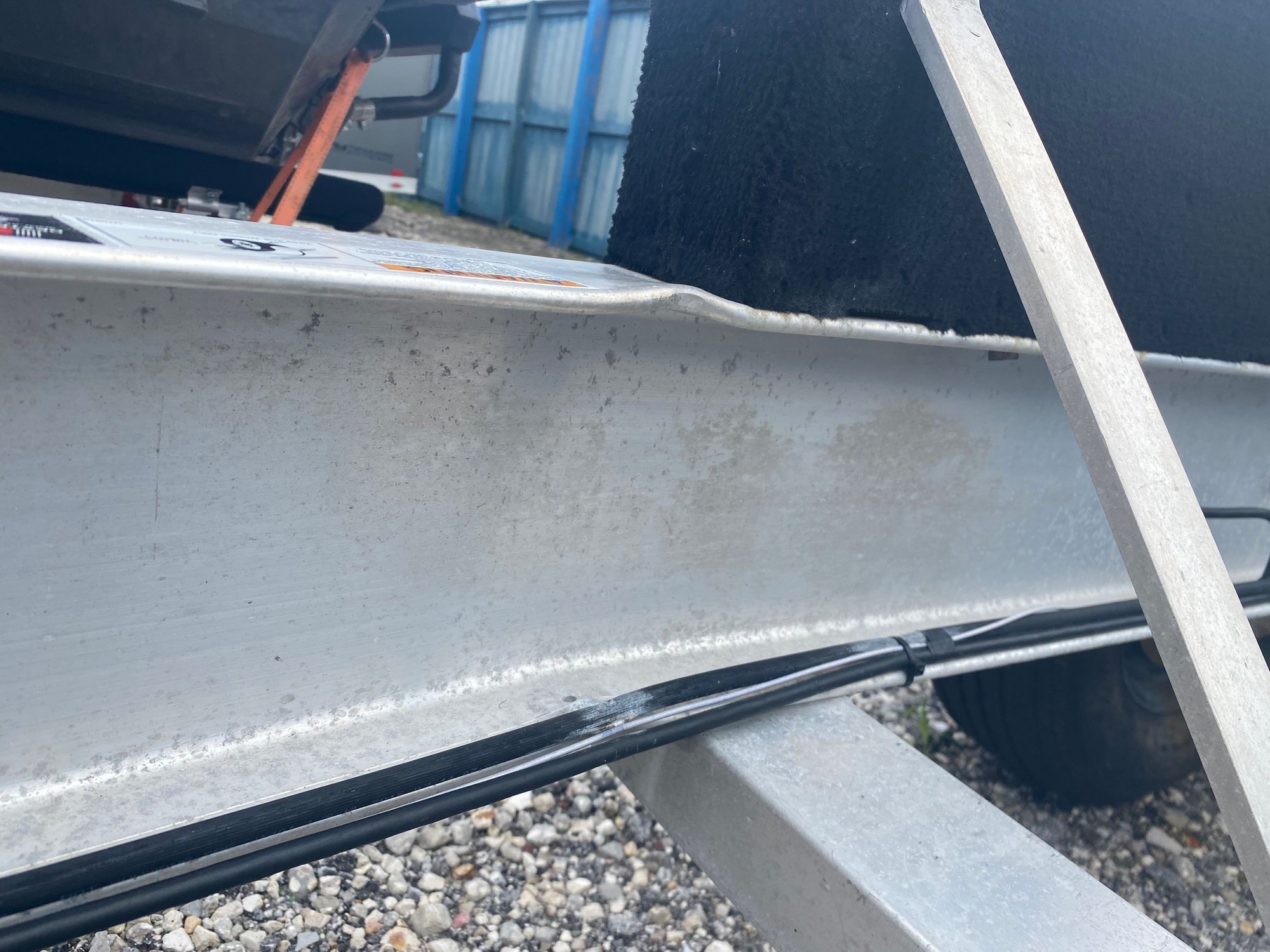 How bad is this? Bend in trailer frame. The Hull Truth Boating and