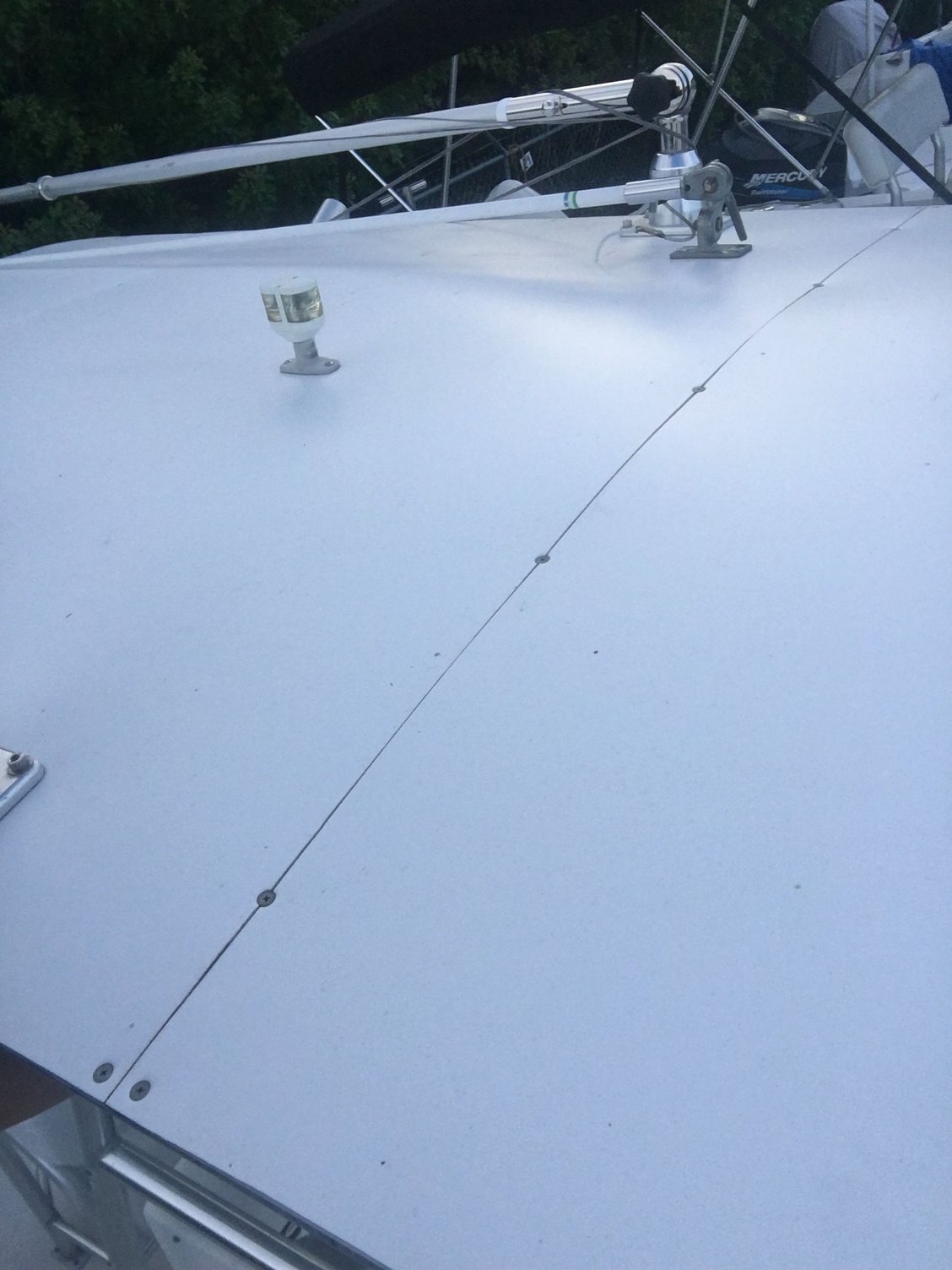 T top canvas replacement idea. Need expert fiberglass advice The Hull