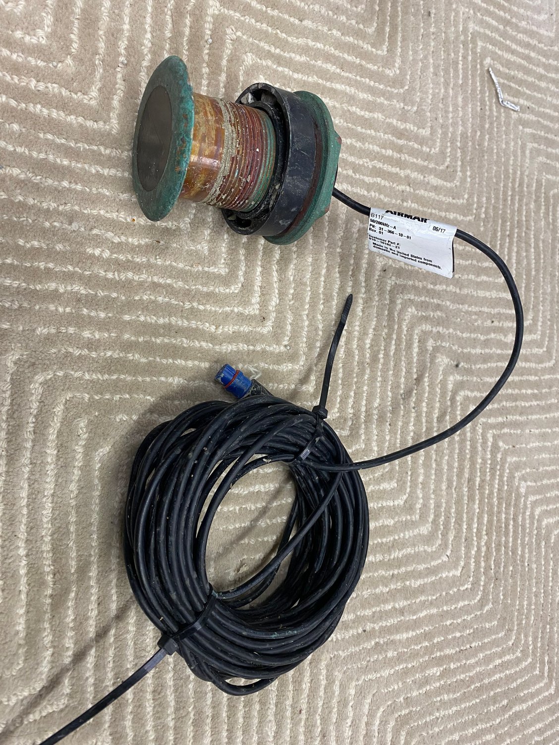 Airmar B117 Thru Hull Transducer The Hull Truth Boating and Fishing