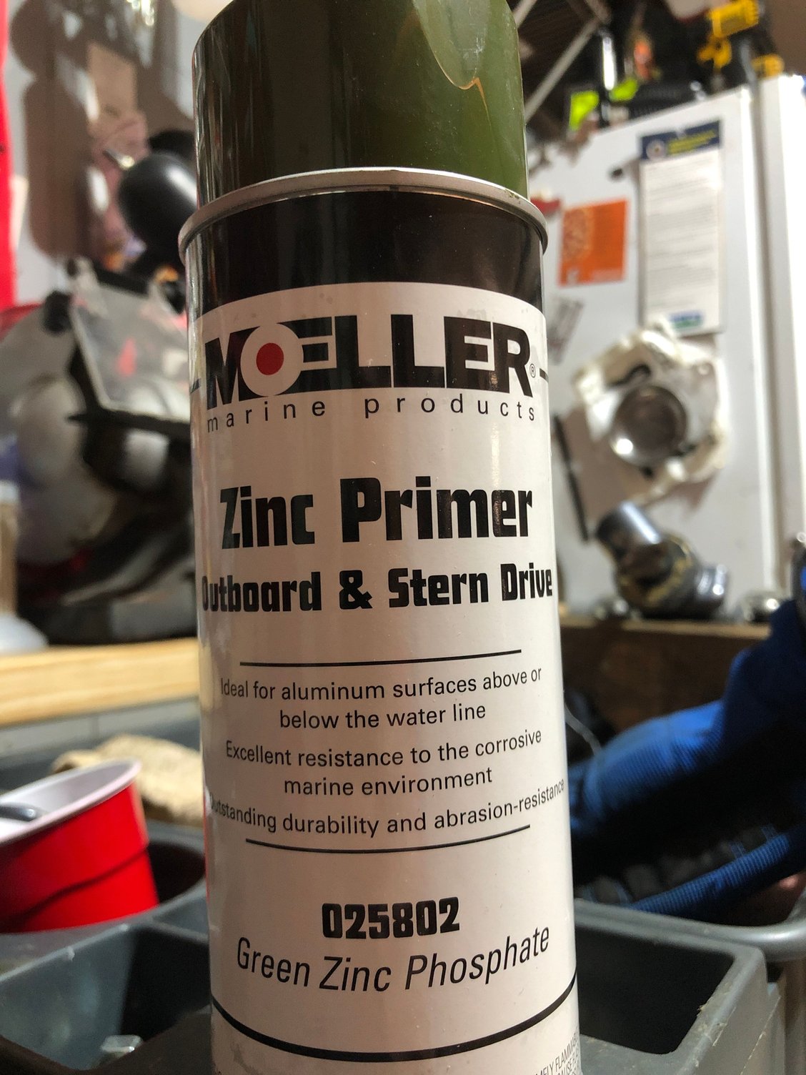 Green Zinc Chromate Spray Can Boat Marine Aluminum Primer