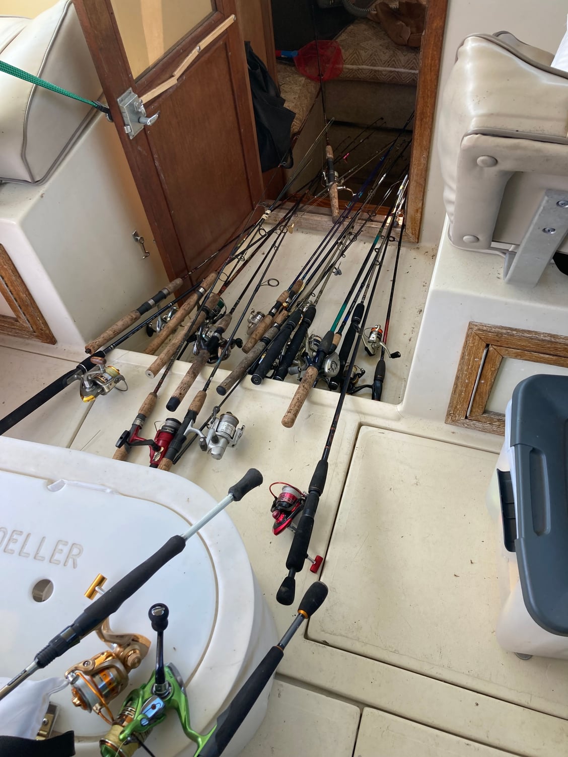 How many rods do you bring on a typical day trip on your boat