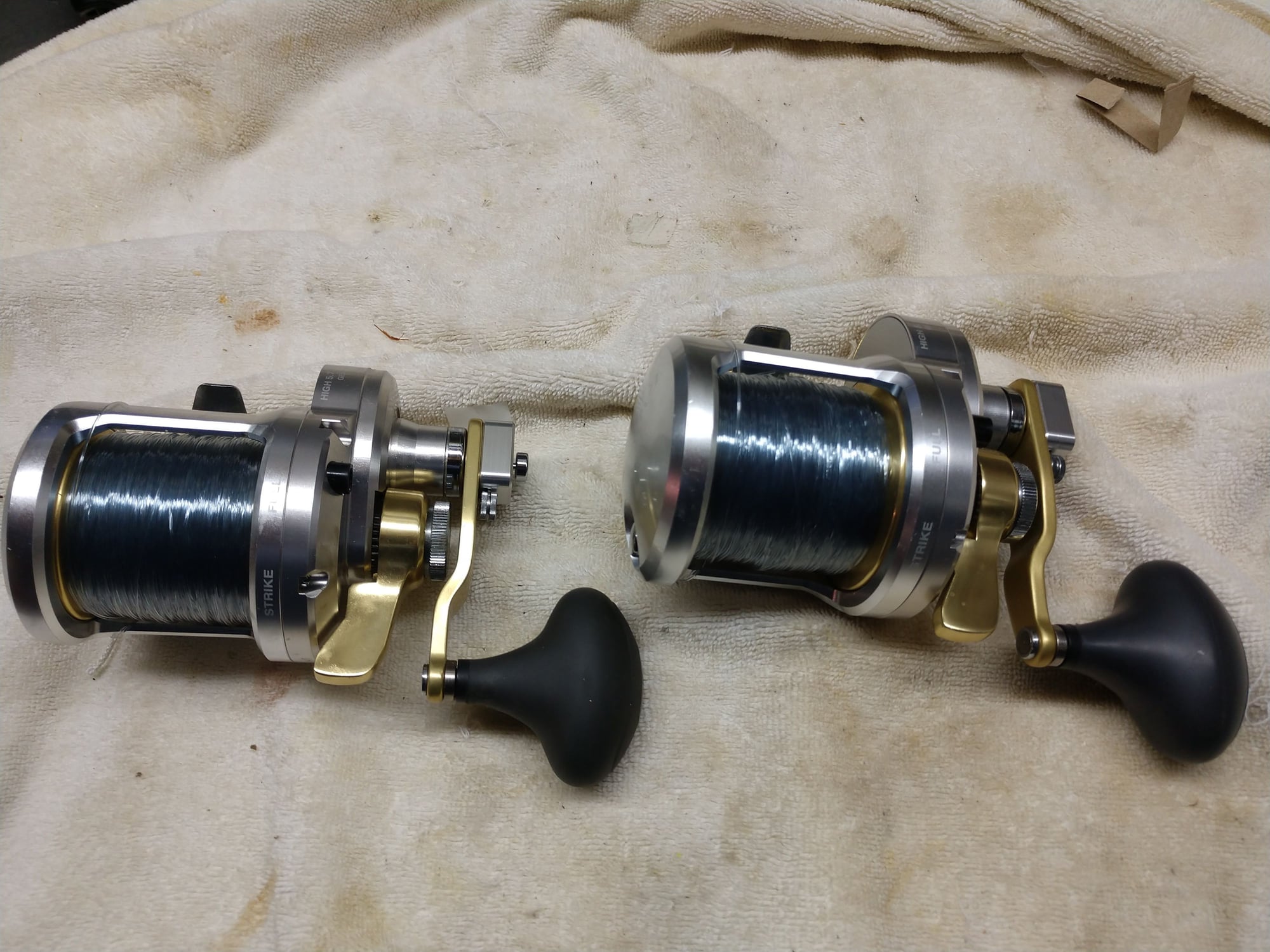Shimano TALICA 16 2 SPEED REELS LOADED WITH JB 80LB HOLLOW CORE