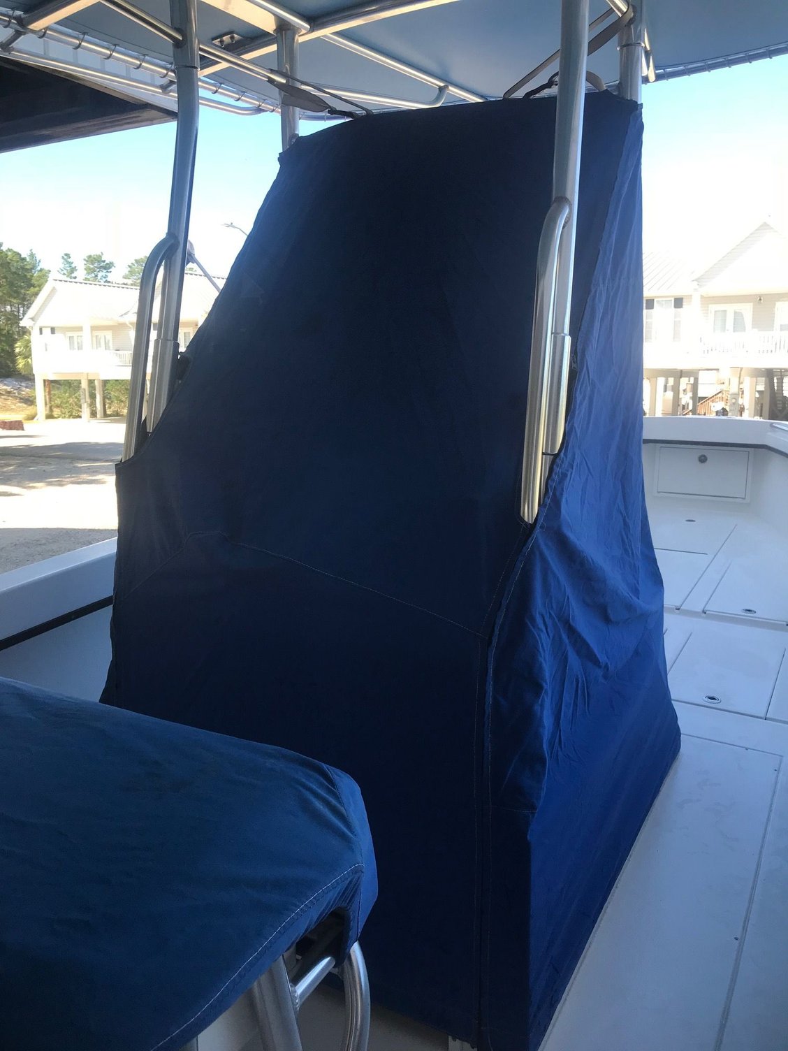 2 Blue Whitewater 28 Center Console Covers/Sunbrella The Hull Truth