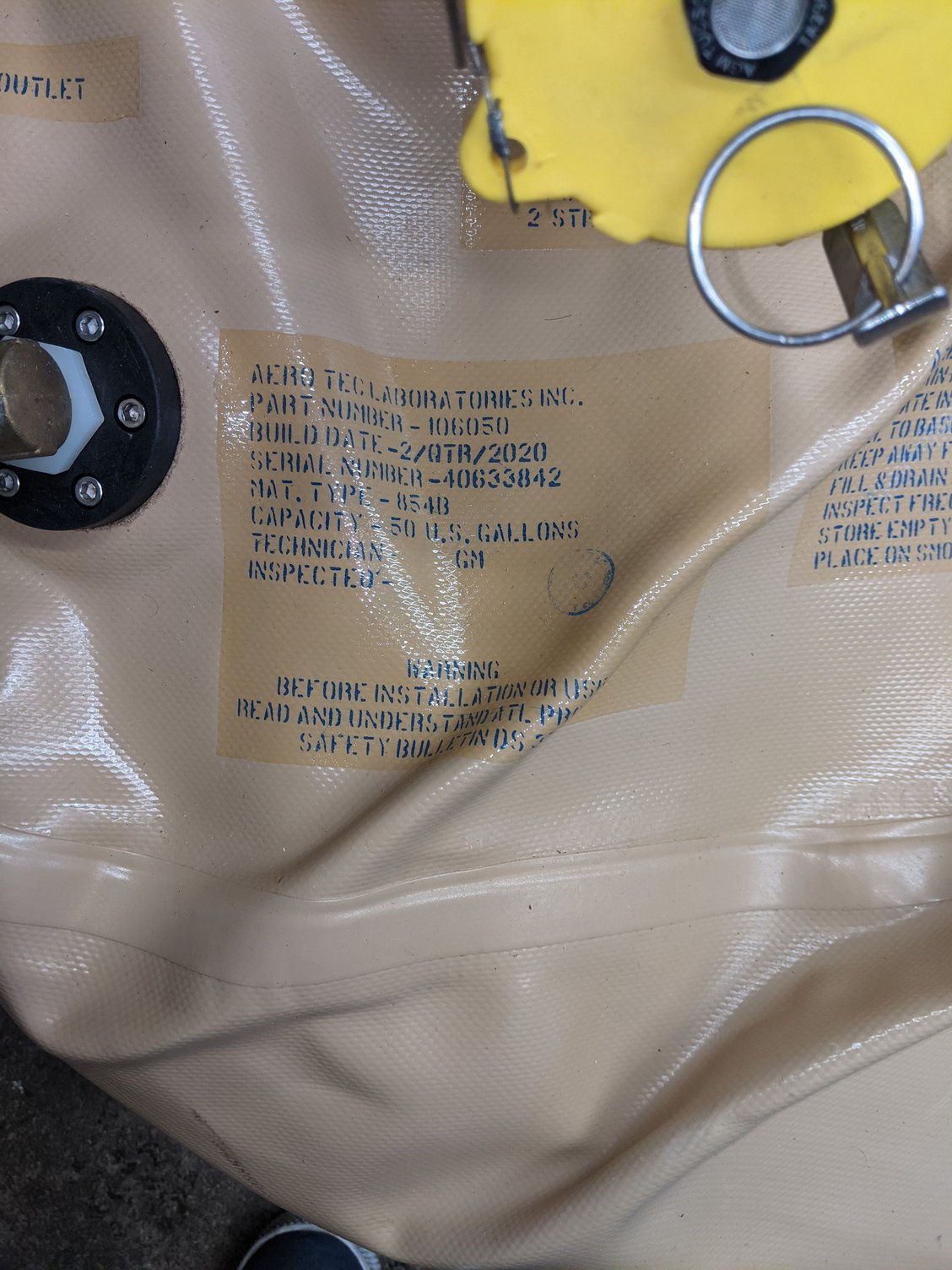 Atl 50 gal fuel bladder The Hull Truth Boating and Fishing Forum