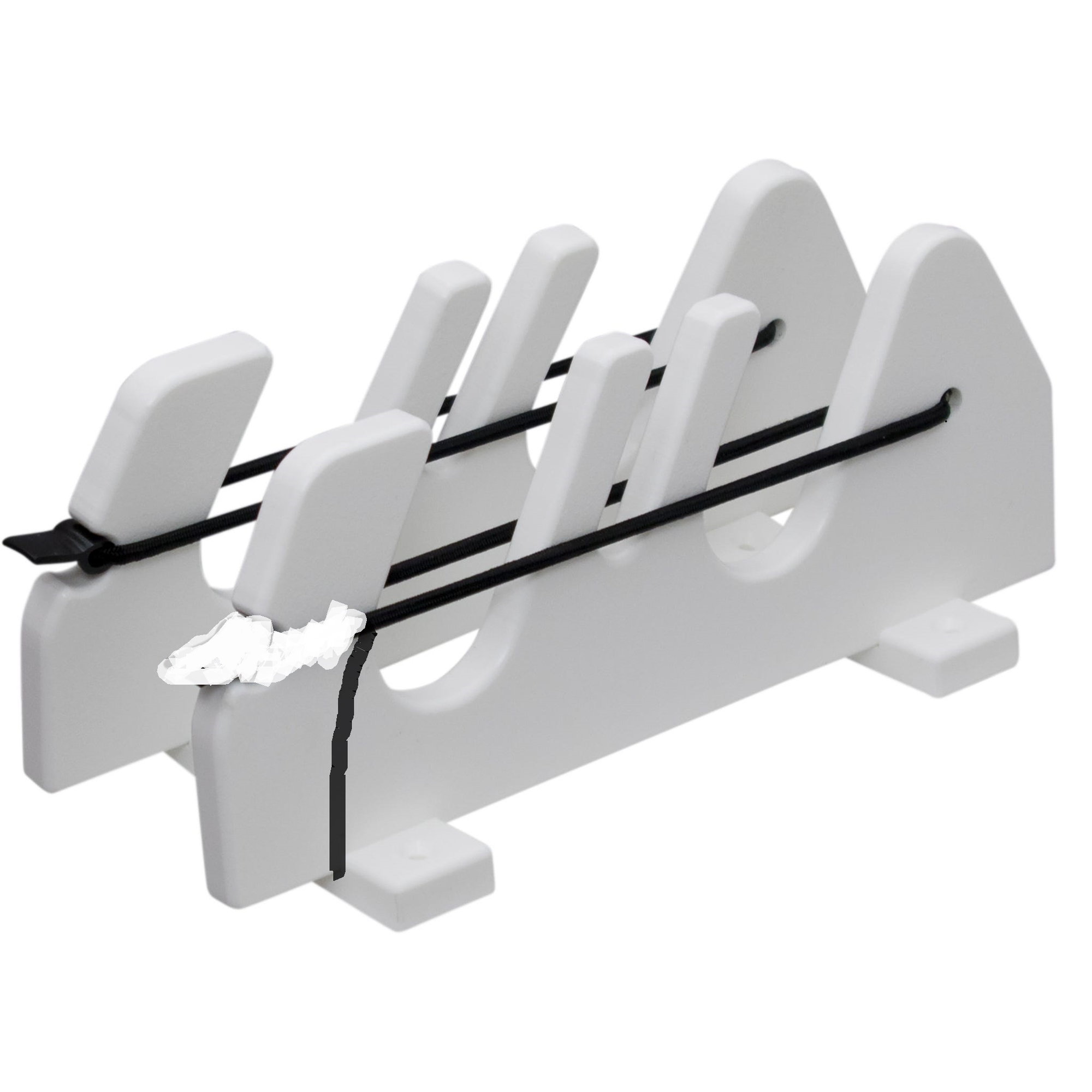 Vertical Boat Rod Holder - Console or Wall - 3 Rods Bungee