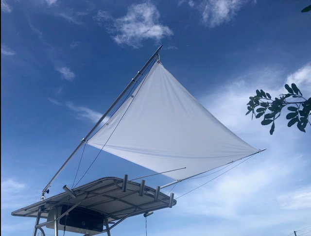 The $55 diy outrigger sunshade - The Hull Truth - Boating and Fishing Forum