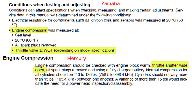 Compression Test Why Throttle Wide Open The Hull Truth