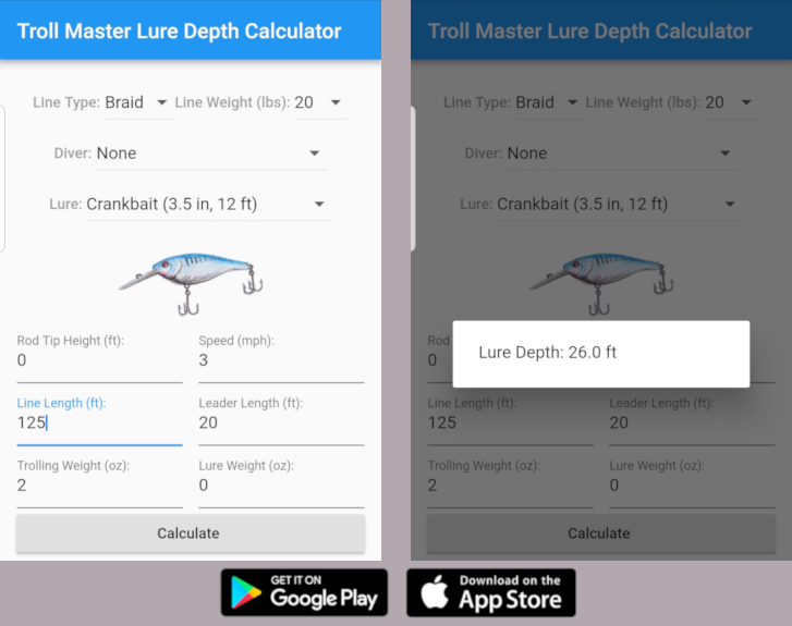 Trolling Lure Depth Calculator - The Hull Truth - Boating and