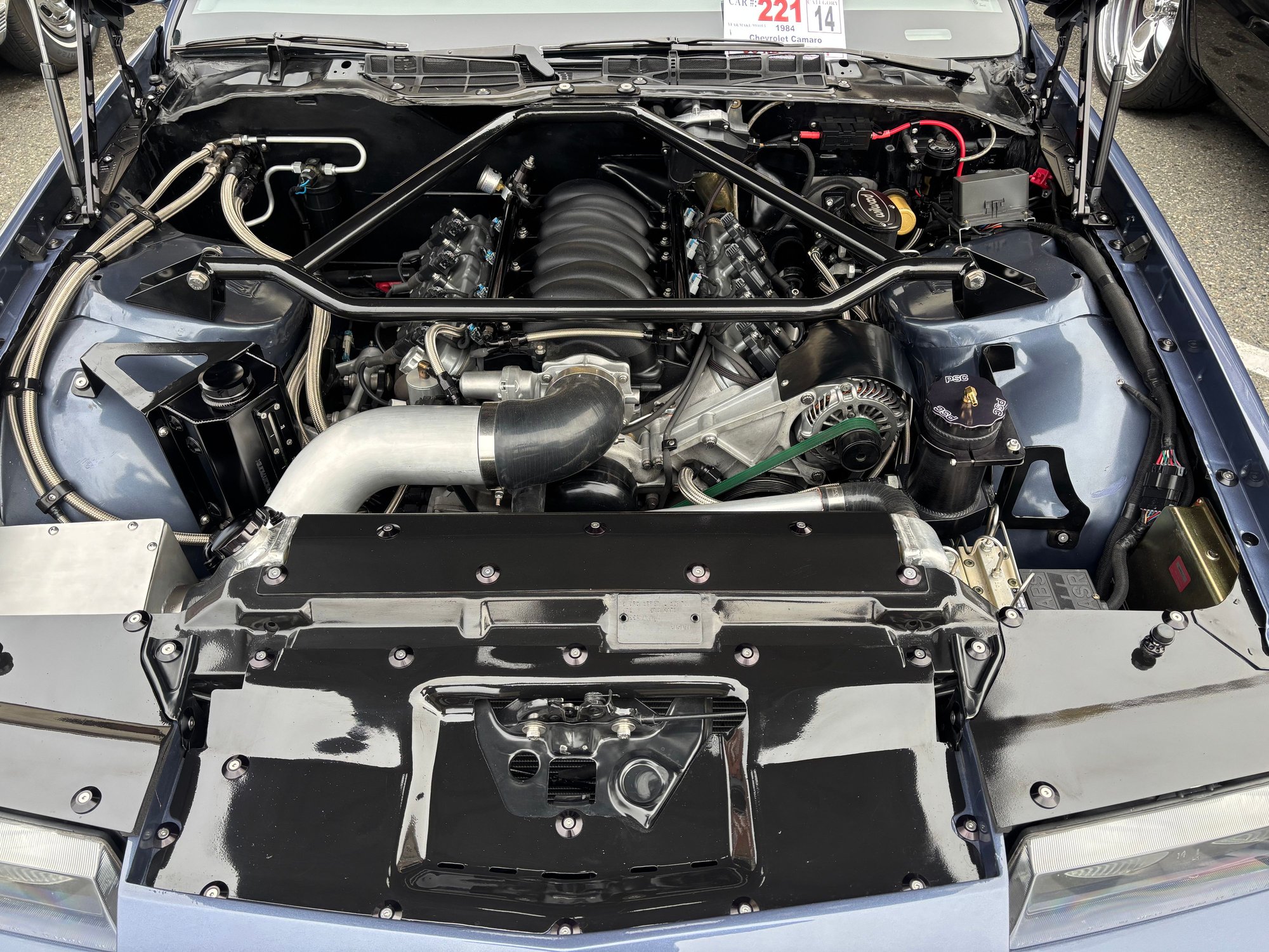 Holley high mount alternator/low mount P/S pump bracket 