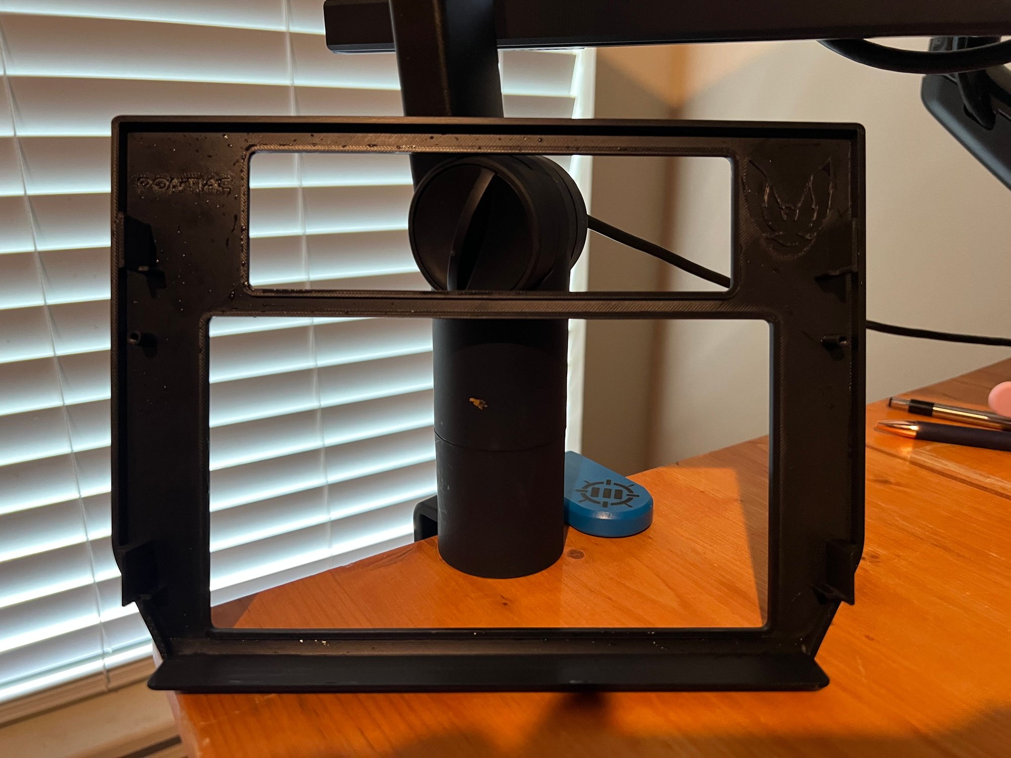 Rear 2 DIN analog HVAC Controls.