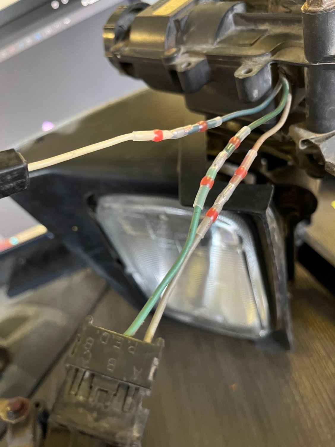 New motor and old ends spliced on 