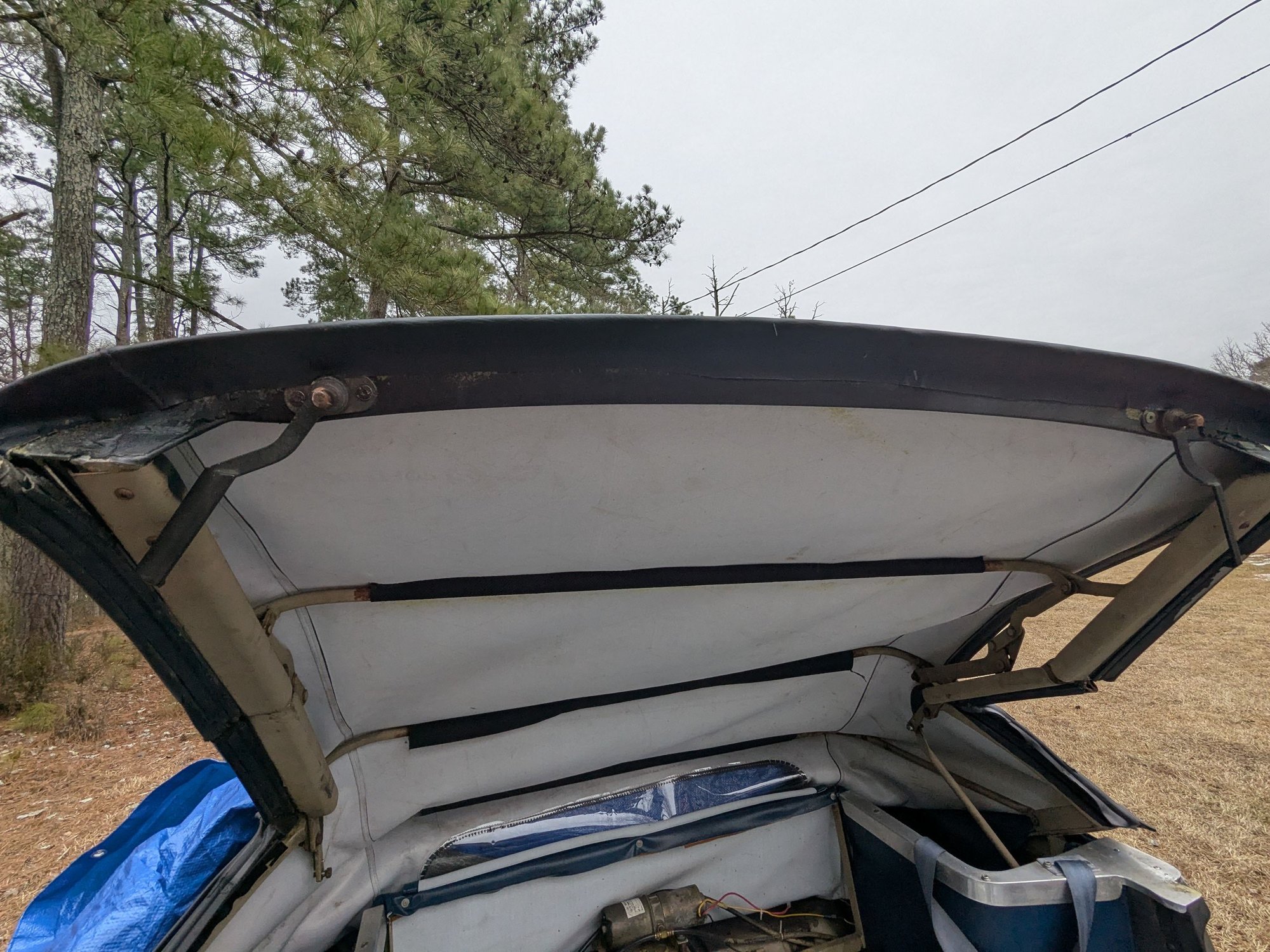 Central are of underside of top