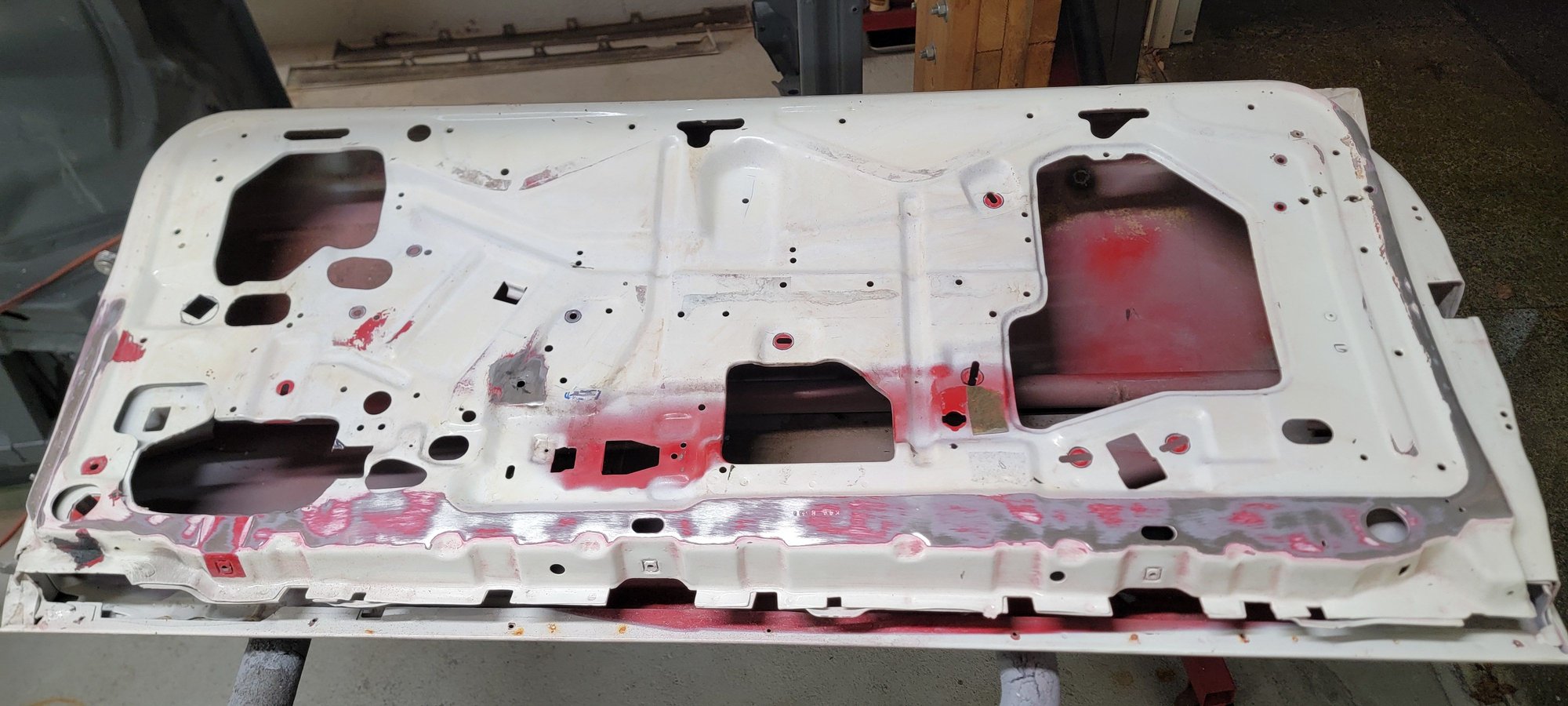 Going to use my surface conditioning tool to get most of this paint off. Then prep and paint it (evenatually) to use as practice before the real deal.