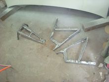 Stripping the hood hinges and latch support.