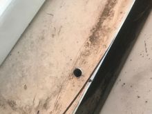 The new mounting hole is JUST far enough away from the glass.