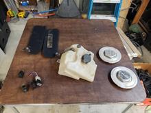 hub caps, power window and trunk switches