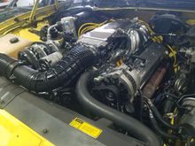 Current state of engine. Two vacuum lines to hook up, then start testing everything before firing it up. 